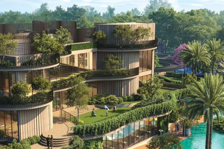 Vertical gardens and terraces at Great Value Ekanam, Sector 107 Noida